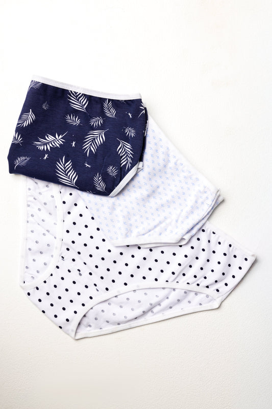 Pack Of 3 Picese Comfy Panties MultiColoure For Girls