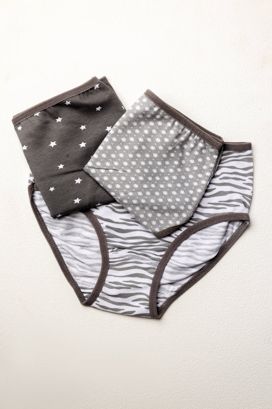 Pack Of 3 Picese Comfy Panties MultiColoure For Girls