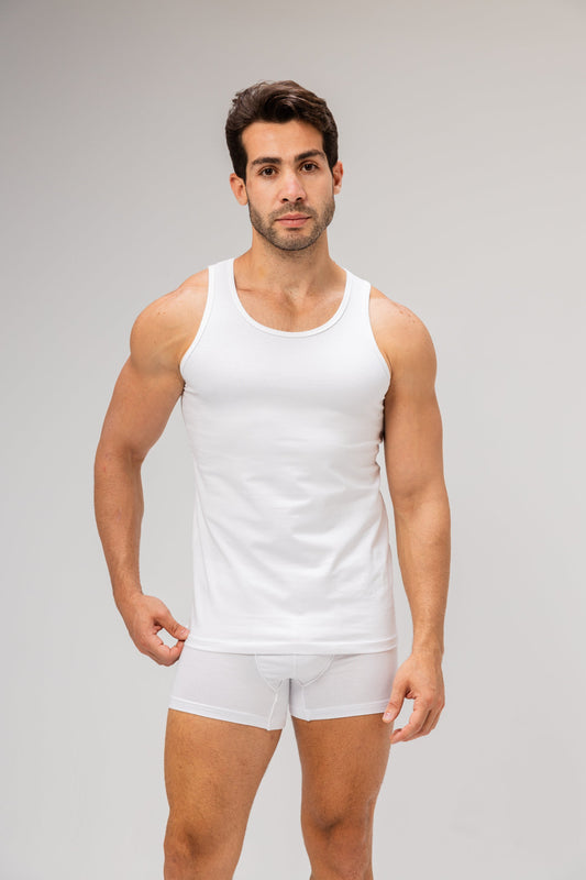 Premium Egyptian Cotton Sleeveless Undershirt for Men
