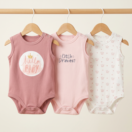 100% Cotton Baby Full-Sleeve Bodysuits - Pack of 3